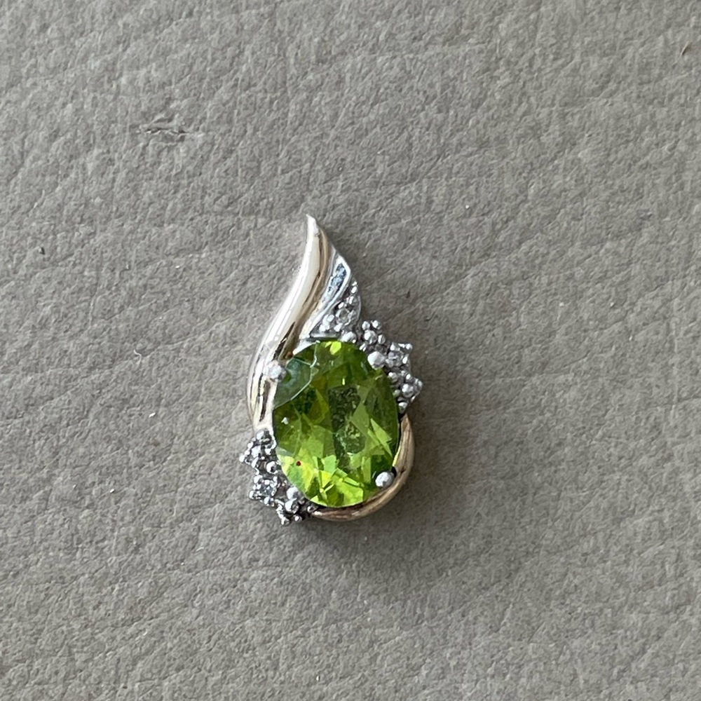 Alwand Vahan AV Sterling Silver 10k Peridot Pendant